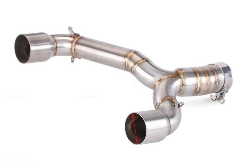 Motorrad Auspuff Schalldämpfer Motorrad-Auspuff Für GSR600 GSR 600 BK600 2006–2011, Schalldämpfer-Verbindungsrohr, Motorrad-Auspuff von RAtsch