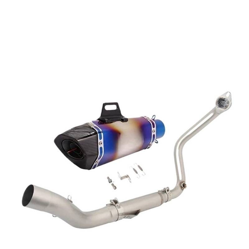 Motorrad Auspuff Schalldämpfer Motorrad-Auspuff Slip On Für GK350 GK350R GK 350 XST Front Link Rohr Schalldämpfer Auspuff Schalldämpfer Endrohr von RAtsch