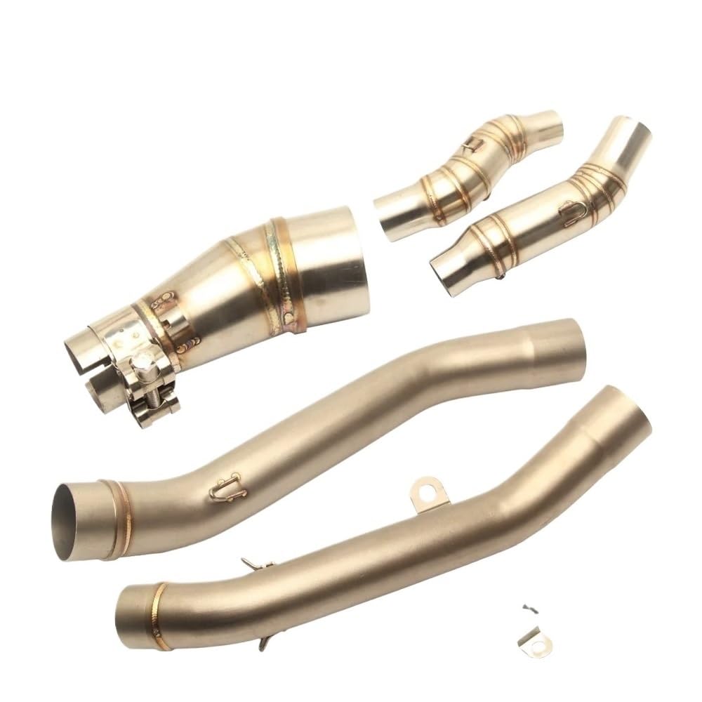 Motorrad Auspuff Schalldämpfer Motorrad-Auspuff-Verbindungsrohr, Mittelrohr, Slip-On-Adapter, Schalldämpfer, 51 M, Für Z800 Z750 ZX10R Z1000 Z250 Motorrad Auspuff Schalldämpfer Motorrad-Auspuff-Verbindungsrohr, Mittelrohr, Slip-On-Adapter, Schalldämpfer, 51 M, Für Z800 Z750 ZX10R Z1000 Z250 von RAtsch