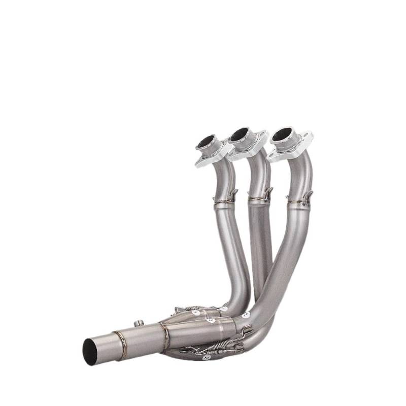 Motorrad Auspuff Schalldämpfer Motorrad-Auspuffrohr-Schalldämpfer, Endrohr-Auspuffschalldämpfer Für Street Triple 765 765RS 2017–2024, Motorrad-Auspuff-Verbindungsschalldämpfer von RAtsch