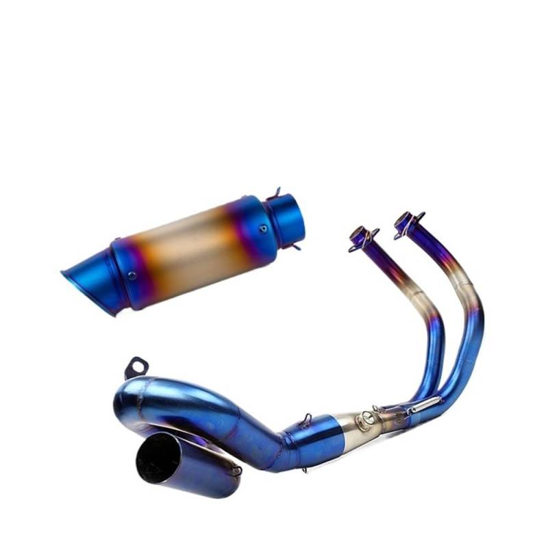Motorrad Auspuff Schalldämpfer Motorrad Auspuffrohr Schalldämpfer Vorne Rohr Slip-on Für MT-07 FZ-07 2014-2021 Für Tracer 700/GT XSR700 16-20 von RAtsch