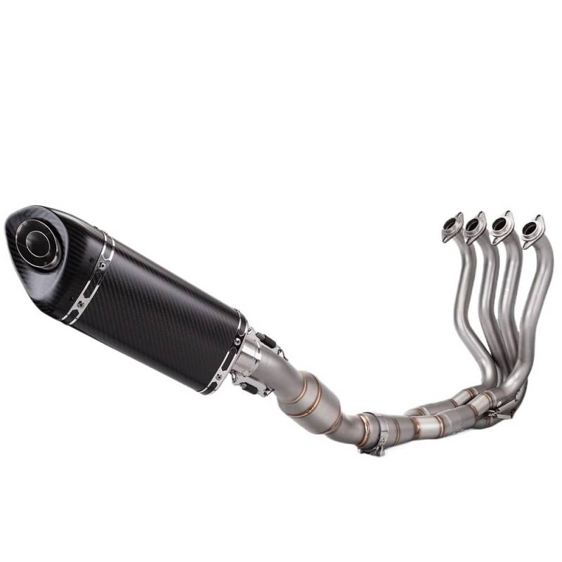 Motorrad Auspuff Schalldämpfer Motorrad Für Zx6r 636 2009-2021 M20 Auspuff 51mm/2 Zoll Motorrad Auspuff Schalldämpfer Endrohr Auspuffrohr Schalldämpfer von RAtsch