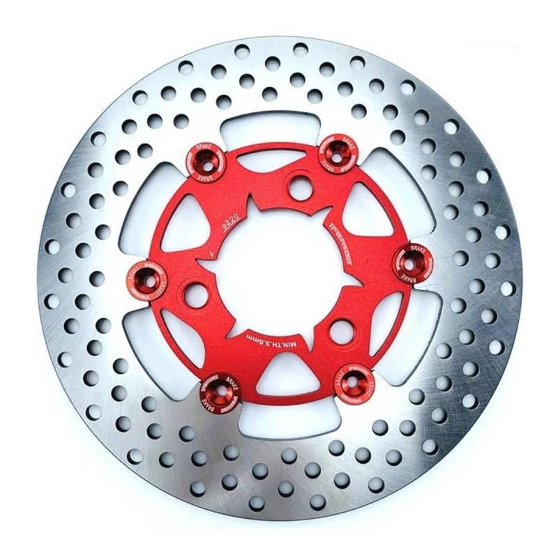 Scheibenbremse Bremsscheibe Motorrad Bremsscheibe Rotor 3 Loch Schwimmende Scheibe Für Roller Motorrad Bremsscheibe Rotor Bremse von RAtsch