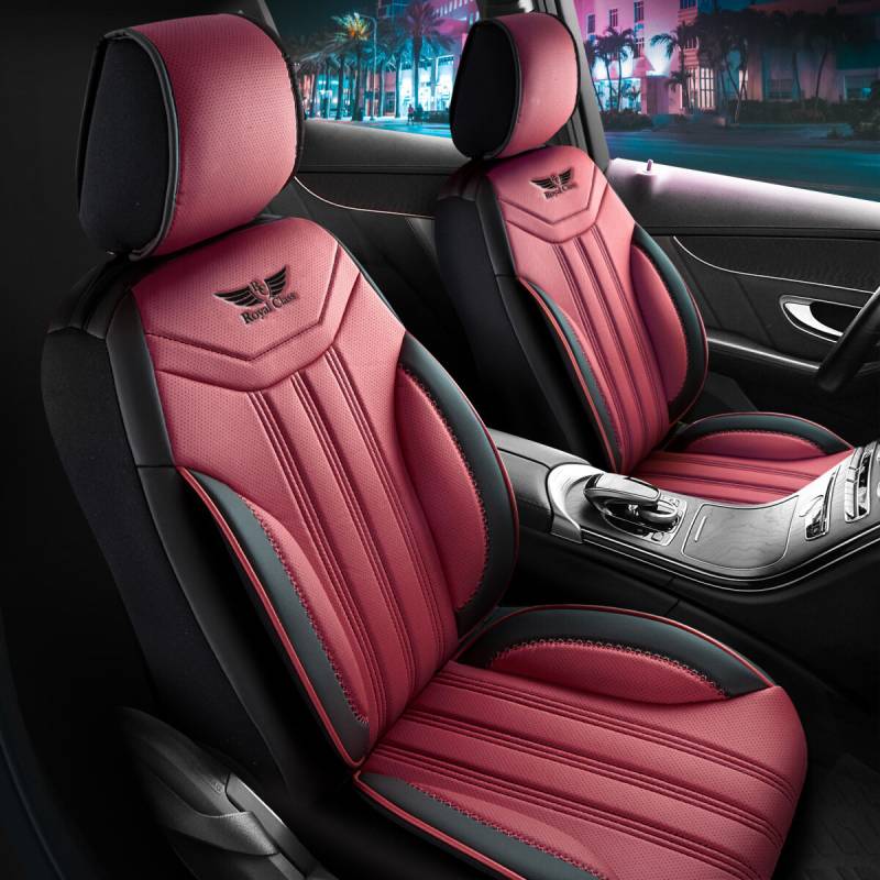 Sitzbezüge passend für Audi A2 in Burgunder Komplett von RC Royal Class