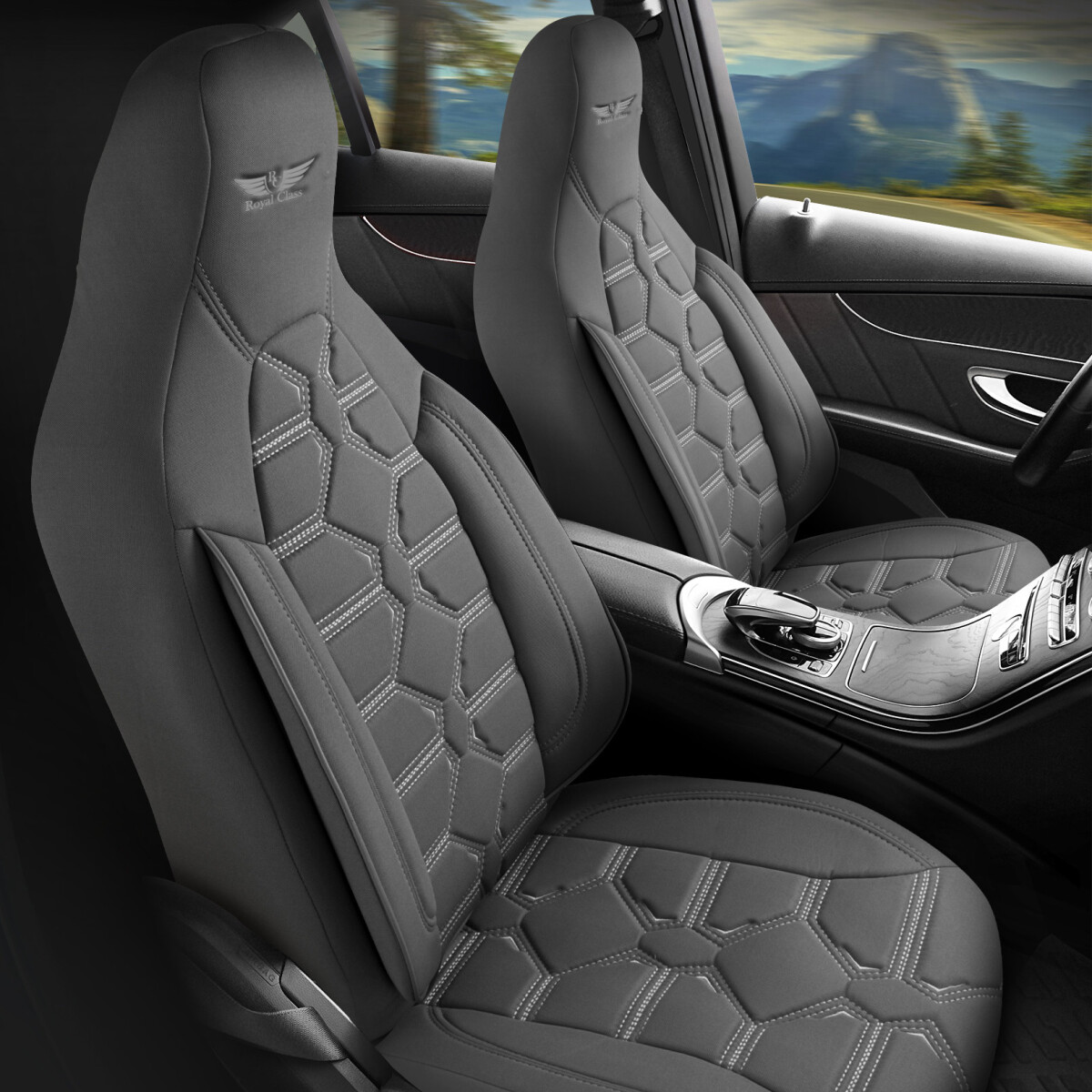 Sitzbezüge passend für Chevrolet HHR in Grau Pilot 2.4 Sitzbezüge passend für Chevrolet HHR in Grau Pilot 2.4 von RC Royal Class