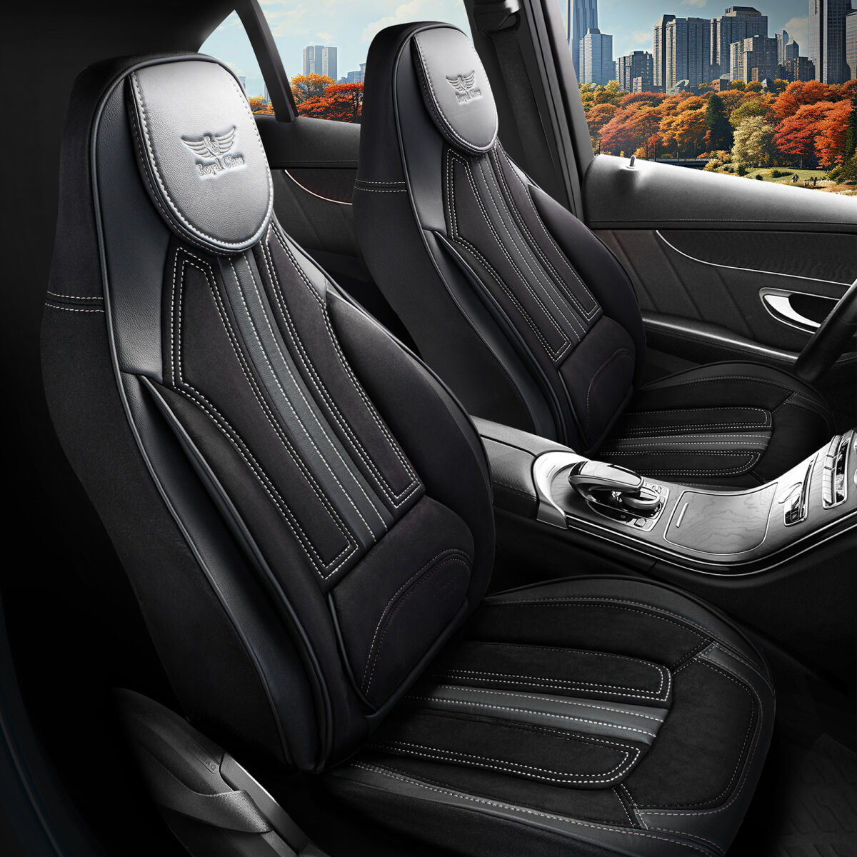 Sitzbezüge passend für Kia Soul in Schwarz Pilot 9.11 Sitzbezüge passend für Kia Soul in Schwarz Pilot 9.11 von RC Royal Class