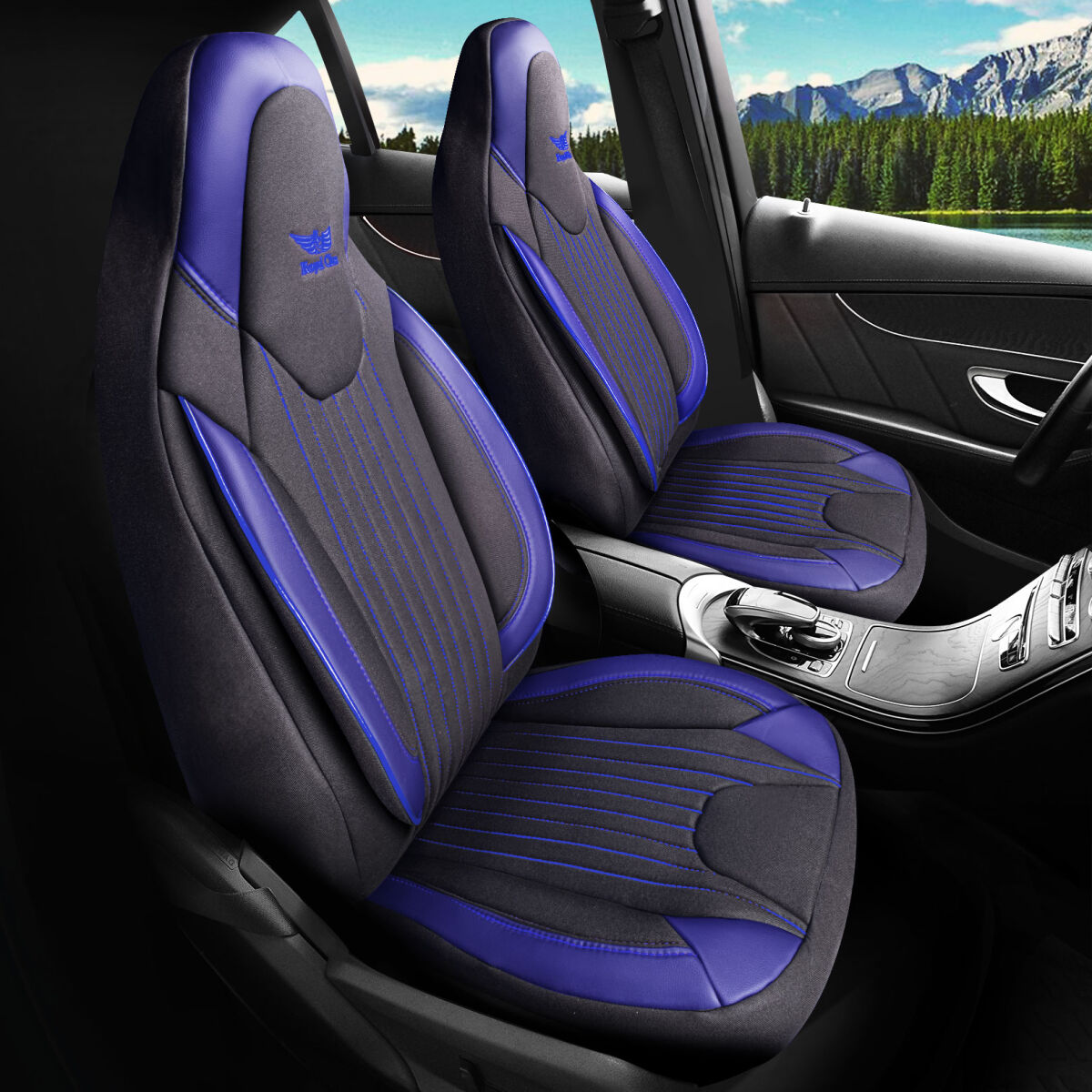 Sitzbezüge passend für Opel Signum in Schwarz Blau Pilot 6.5 Sitzbezüge passend für Opel Signum in Schwarz Blau Pilot 6.5 von RC Royal Class