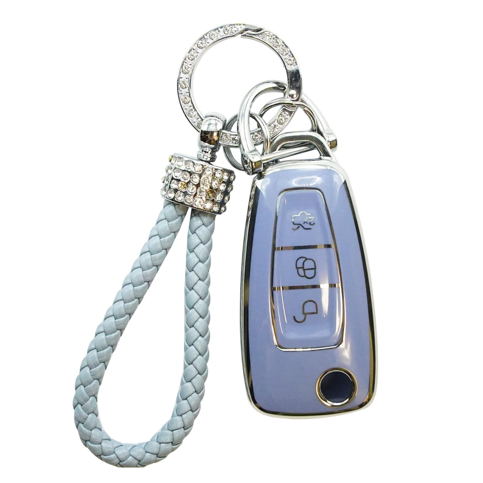 Autoschlüssel Hülle Cover Passt für Tesla Model 3 Model S Model Y Model X Schlüsselcover Schlüsselhülle Schlüsselbox mit Schlüsselanhänger TPU Schlüssel Schutz Etui 3 Tasten (for Ford-A-Blue) Autoschlüssel Hülle Cover Passt für Tesla Model 3 Model S Model Y Model X Schlüsselcover Schlüsselhülle Schlüsselbox mit Schlüsselanhänger TPU Schlüssel Schutz Etui 3 Tasten (for Ford-A-Blue) von RCBDCYGJ