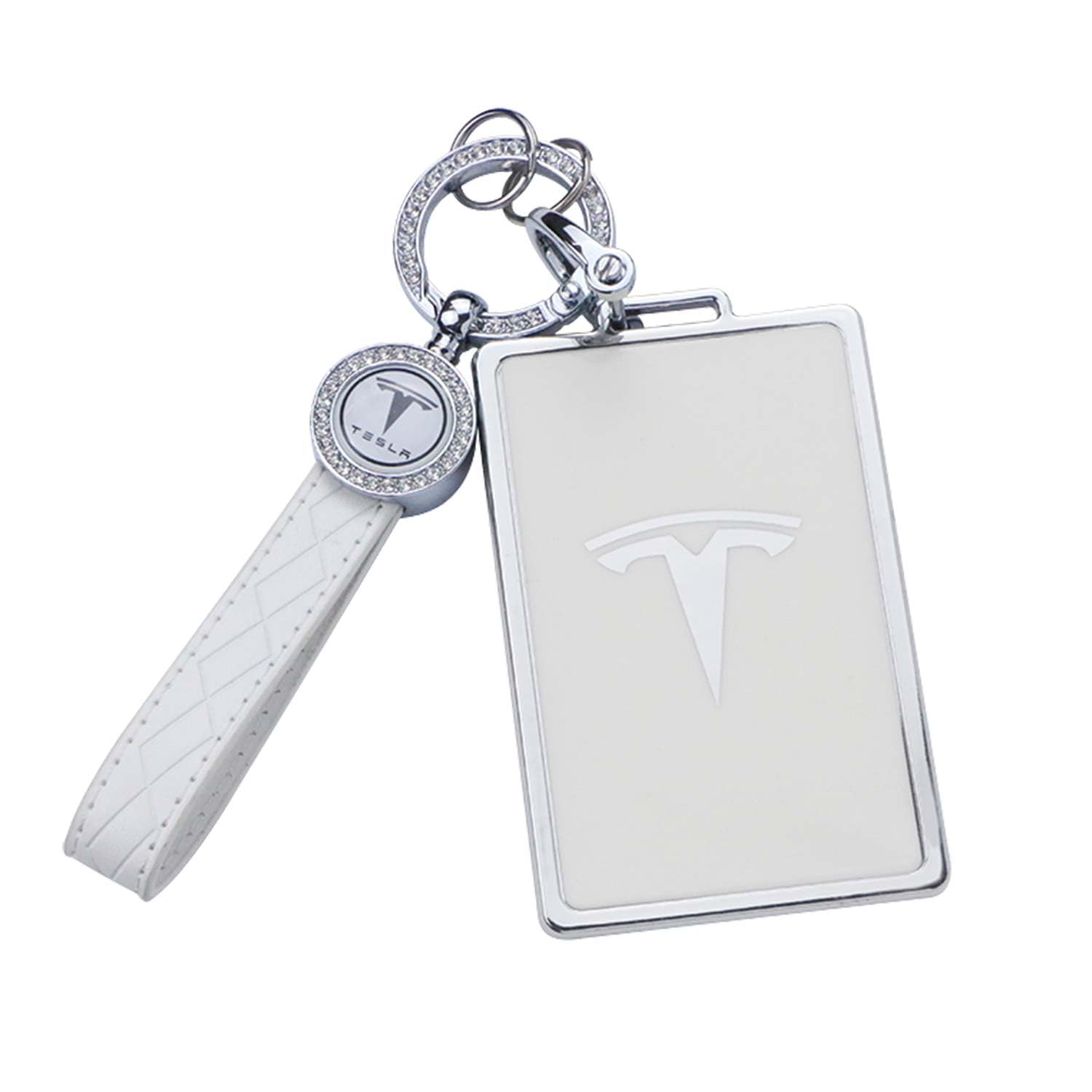 RCBDCYGJ Autoschlüssel Hülle Cover Passt für Tesla Schlüsselhülle Abdeckung Model 3 Model Y Schlüsselkartenhalter Silikon Schutzhülle Schlüsselanhänger von RCBDCYGJ