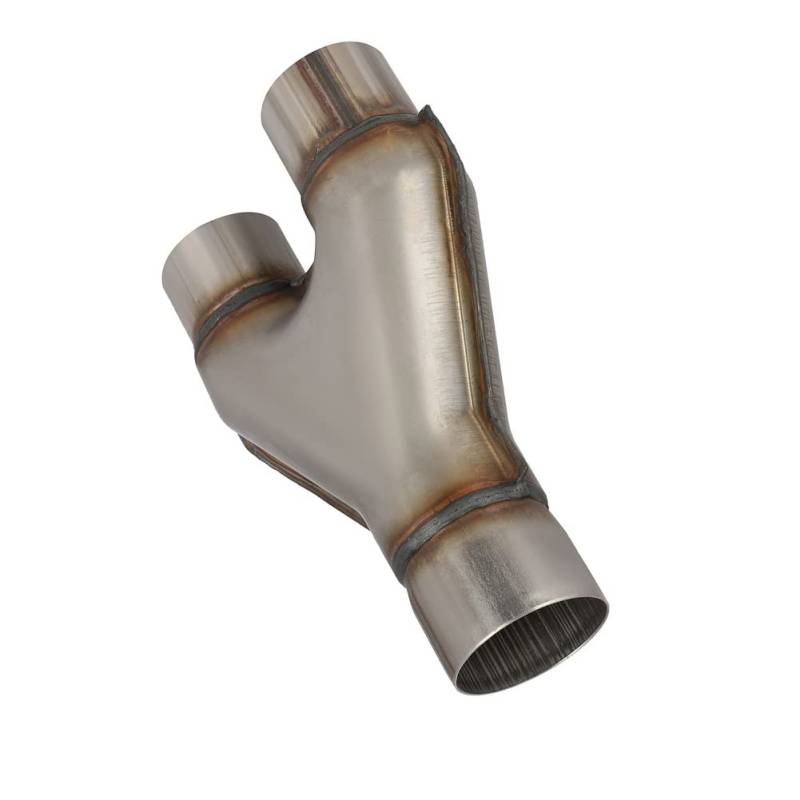 76mm Y Rohr Auspuff 3 Zoll Einlass Y Rohr Auspuff Universal Auspuff Y-Pipe Dual 63mm Stainless Steel y stück Auspuff von RCCT