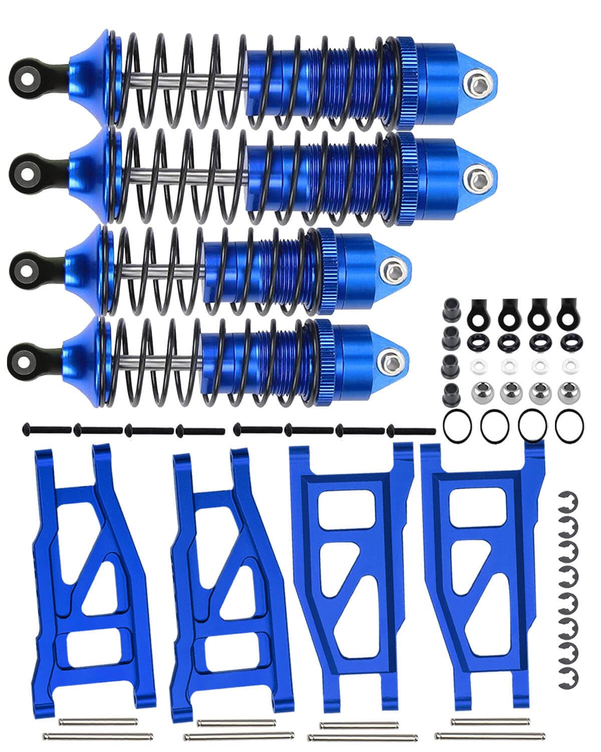 RCMYou RC Stoßdämpfer & Querlenker vorne hinten Upgrades Teil für 1/10 Slash 4x4 VXL, Rustler 4X4 VXL, Stampede 4X4 VXL, Schlauch 4X4 VXL, Legierung Big Bore RC Stoßdämpfer & haltbarer A-Arm RCMYou RC Stoßdämpfer & Querlenker vorne hinten Upgrades Teil für 1/10 Slash 4x4 VXL, Rustler 4X4 VXL, Stampede 4X4 VXL, Schlauch 4X4 VXL, Legierung Big Bore RC Stoßdämpfer & haltbarer A-Arm von RCMYou