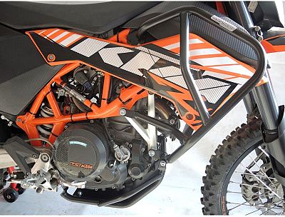 RD Moto KTM 690 Enduro R, Sturzbügel oben/unten - Schwarz von RD Moto