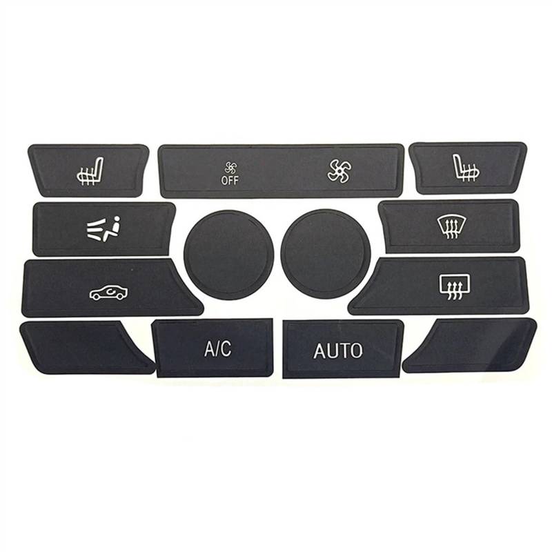 RDEQKIVZ Auto Aufkleber Kompatibel Mit 5 Für F10 Für F11 2010 2011 2012 2013 2014 2015 2016. Tastenaufkleber Für Den Autoinnenraum des Armaturenbretts Und Der Wippkonsole.(13PCS with Off) von RDEQKIVZ