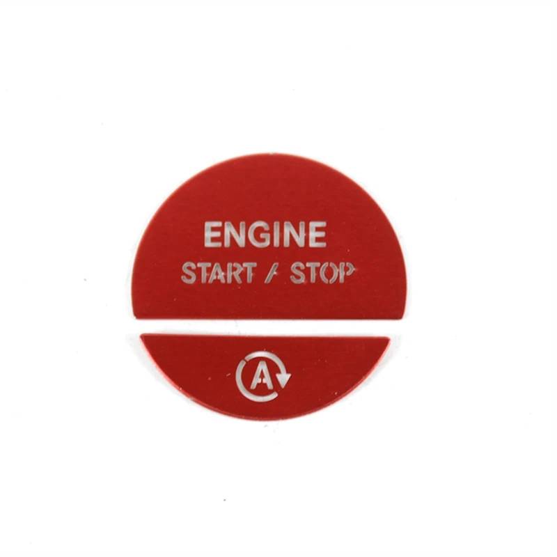 RDEQKIVZ Auto Aufkleber Kompatibel Mit Benz Für C260 C300 C300 2022 2023 2024 Autoinnenraum Motor Start Stop Schlüsselknopf Aufkleber Innenaufkleber Ersatz(Red) von RDEQKIVZ