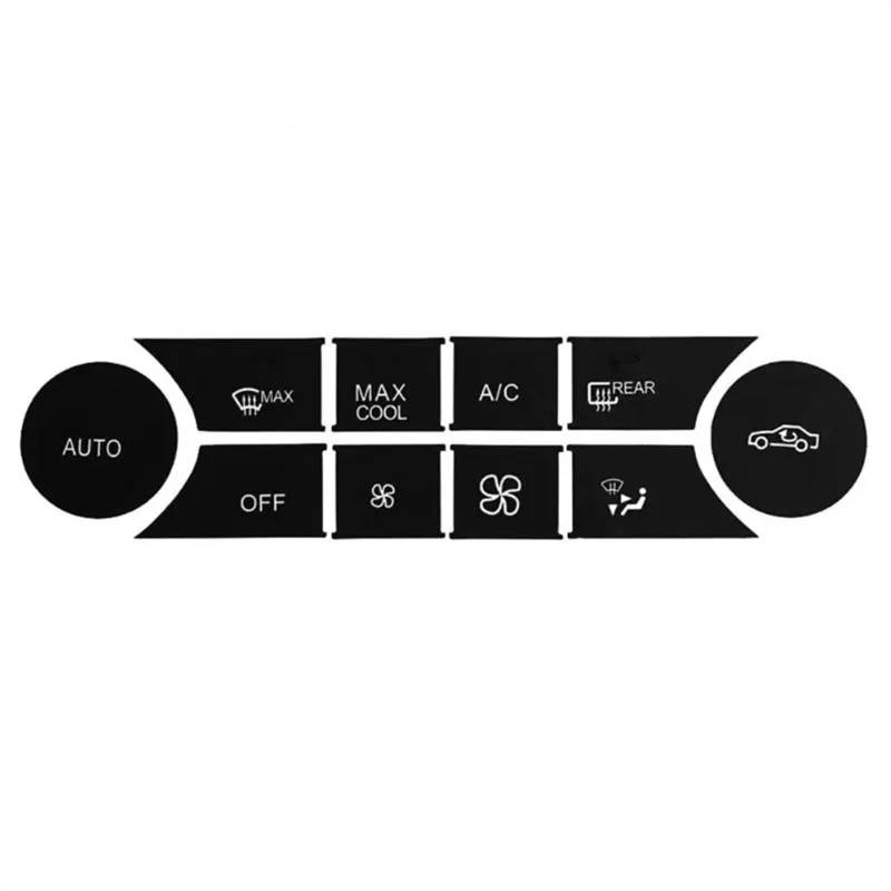 RDEQKIVZ Auto Aufkleber Kompatibel Mit Benz Für W204 2008 2009 2010 2011 2012 2013 2014 Auto-Klimaanlagenknopf Auto-Innenraum-Aufkleber-Set Armaturenbrett-Reparatur-Aufkleber von RDEQKIVZ