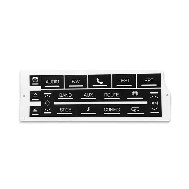 RDEQKIVZ Auto Aufkleber Kompatibel Mit Cadillac Für Escalade 2008 2009 2010 2011 2012 2013 2014 Klimaanlage A/C Klimaschalter Knopf Aufkleber Aufkleber Reparatur(Radio Button Sticker) von RDEQKIVZ