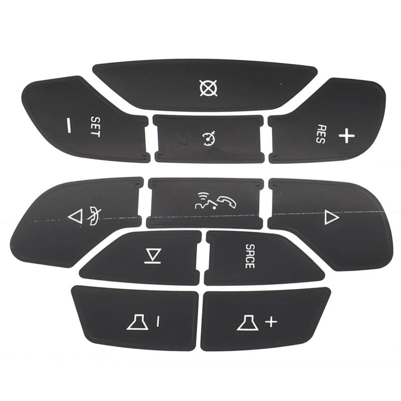 RDEQKIVZ Auto Aufkleber Kompatibel Mit Chevrolet Für Tahoe 2007 2008 2009 2010 2011 2012 2013 2014 Auto-Lenkrad-Tastenaufkleber Steuertasten-Aufkleber von RDEQKIVZ