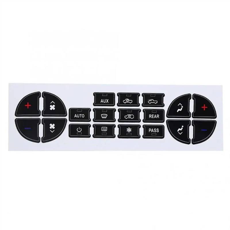 RDEQKIVZ Auto Aufkleber Kompatibel Mit Chevrolet Für Traverse 2009 2010 2011 2012 2013 Fahrzeug-Innendekor-Zubehör Knopfaufkleber-Reparaturset Schalteretiketten-Set von RDEQKIVZ