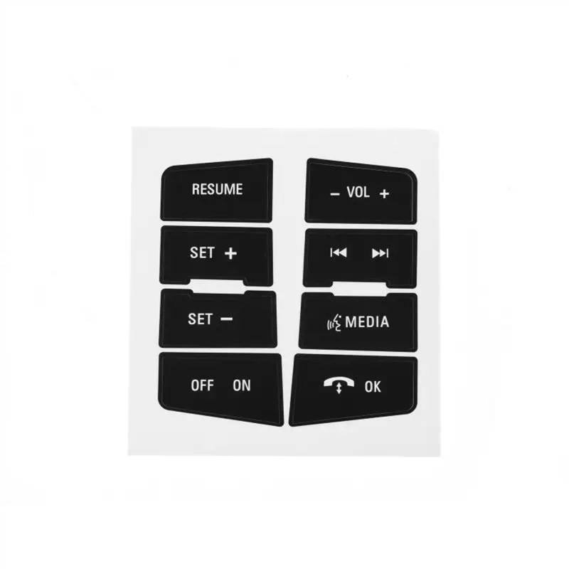 RDEQKIVZ Auto Aufkleber Kompatibel Mit Ford Für Focus 2008 2009 2010 Auto-Lenkrad-Reparaturaufkleber Interne Knopfaufkleber Knopfaufkleber-Reparaturset von RDEQKIVZ