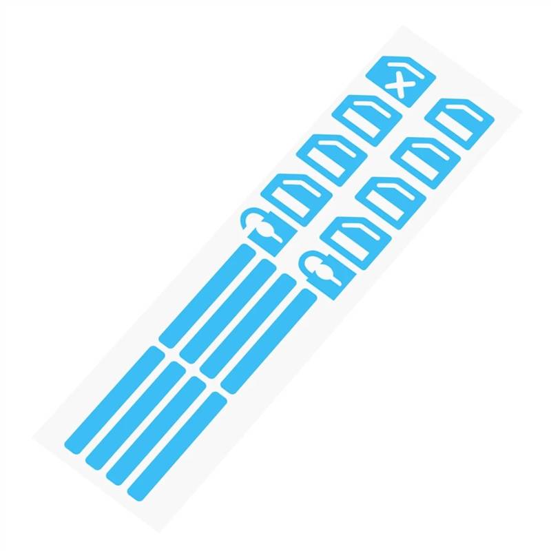 RDEQKIVZ Auto Aufkleber Kompatibel Mit Für E39 Auto-Leuchtaufkleber Fensterschalterknopf Auto-Innenaufkleber Interne Knopfaufkleber Innenknopf-Reparatursatz(Blue) von RDEQKIVZ