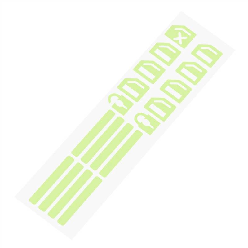 RDEQKIVZ Auto Aufkleber Kompatibel Mit Für E39 Auto-Leuchtaufkleber Fensterschalterknopf Auto-Innenaufkleber Interne Knopfaufkleber Innenknopf-Reparatursatz(Green) von RDEQKIVZ