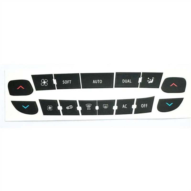 RDEQKIVZ Auto Aufkleber Kompatibel Mit Für Megane Auto Interner Knopf Reparatur Aufkleber Set Knopf Aufkleber Reparatur Set Schalter Label Kit Auto Innendekoration von RDEQKIVZ