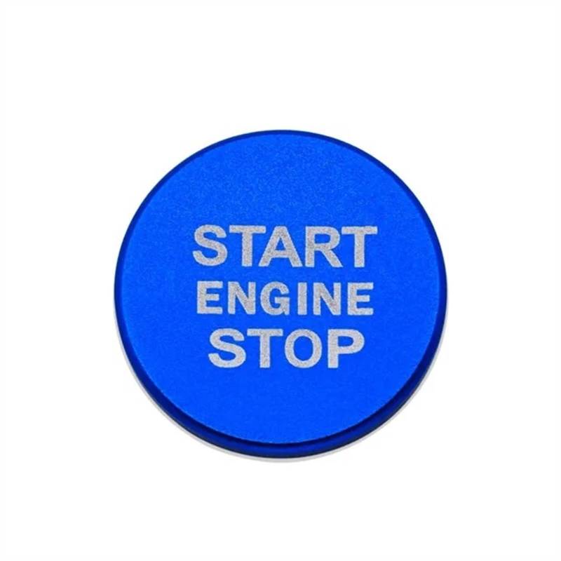 RDEQKIVZ Auto Aufkleber Kompatibel Mit Für Q5 8R 2009 2010 2011 2012 2013 2014 2015 2016 2017 Auto-Styling Zündung Start Motor Stoppknopf Ring Aufkleber(Start Cover Blue) von RDEQKIVZ