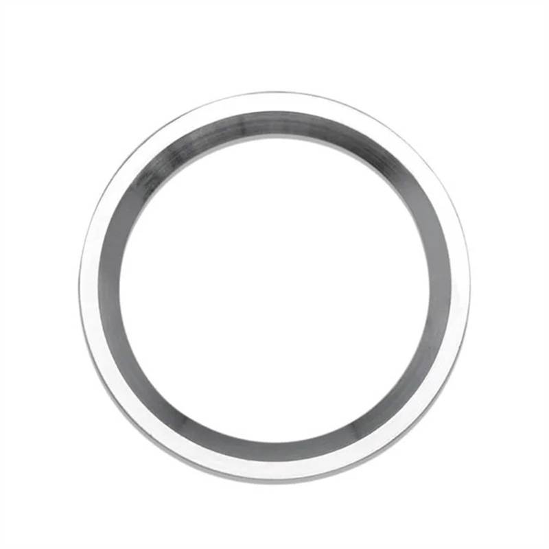 RDEQKIVZ Auto Aufkleber Kompatibel Mit Für Q5 8R 2009 2010 2011 2012 2013 2014 2015 2016 2017 Auto-Styling Zündung Start Motor Stoppknopf Ring Aufkleber(Start Ring Silver) von RDEQKIVZ