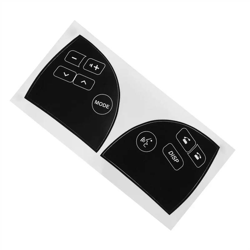 RDEQKIVZ Auto Aufkleber Kompatibel Mit Lexus Für ES350 2007 2008 2009 2010 2011 2012 Lenkradsteuerung Abgenutzte Tastenaufkleber Reparatursatz Overlay-Aufkleber von RDEQKIVZ