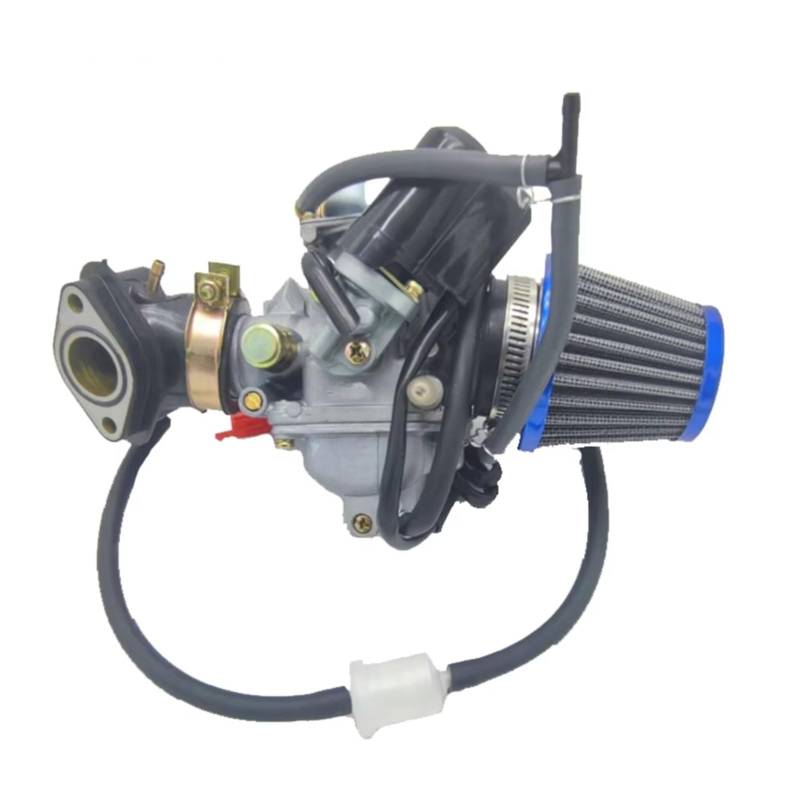 RDEQKIVZ Motor Vergaser Für GY6 Für PD24J Motorrad Teile Vergaser Mit Ansaugkrümmer Für 125cc 150cc Für Roller ATV Go Kart Roller Universal Teile(Carburetor Set) von RDEQKIVZ