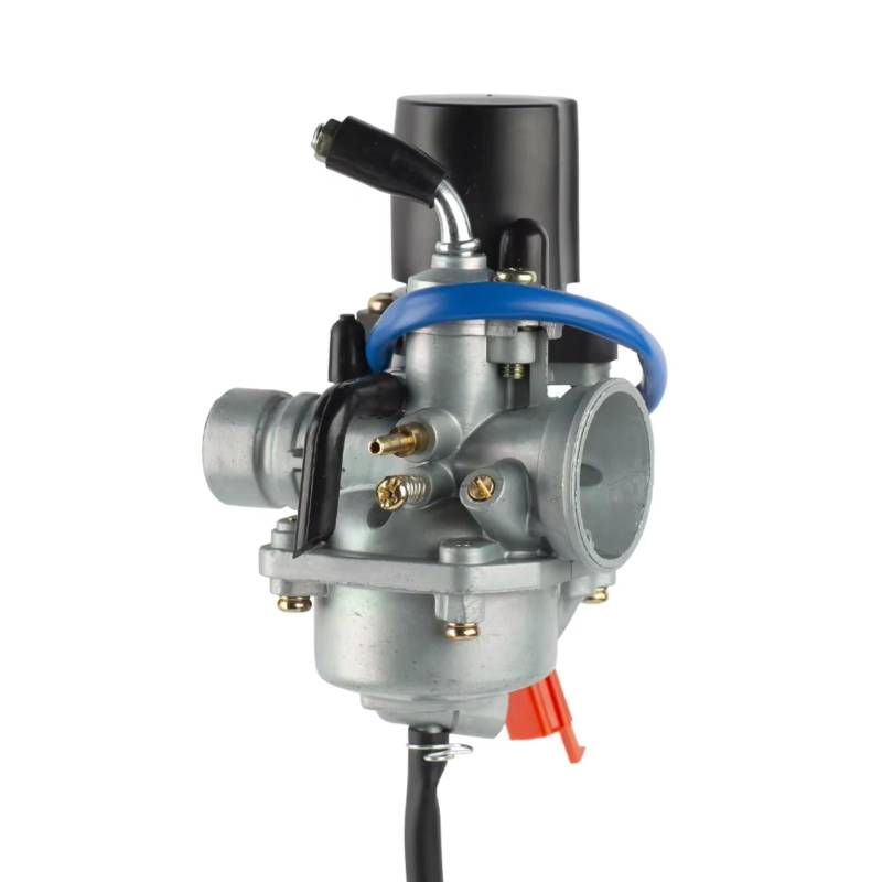 RDEQKIVZ Motor Vergaser Kompatibel Mit Yamaha Für Jog 50 PZ19J 50cc 2 Scooter Moped 19 Mm 2 Takt 1E40QMB Motorrad Roller Vergaser Vergaser(Red Set) von RDEQKIVZ
