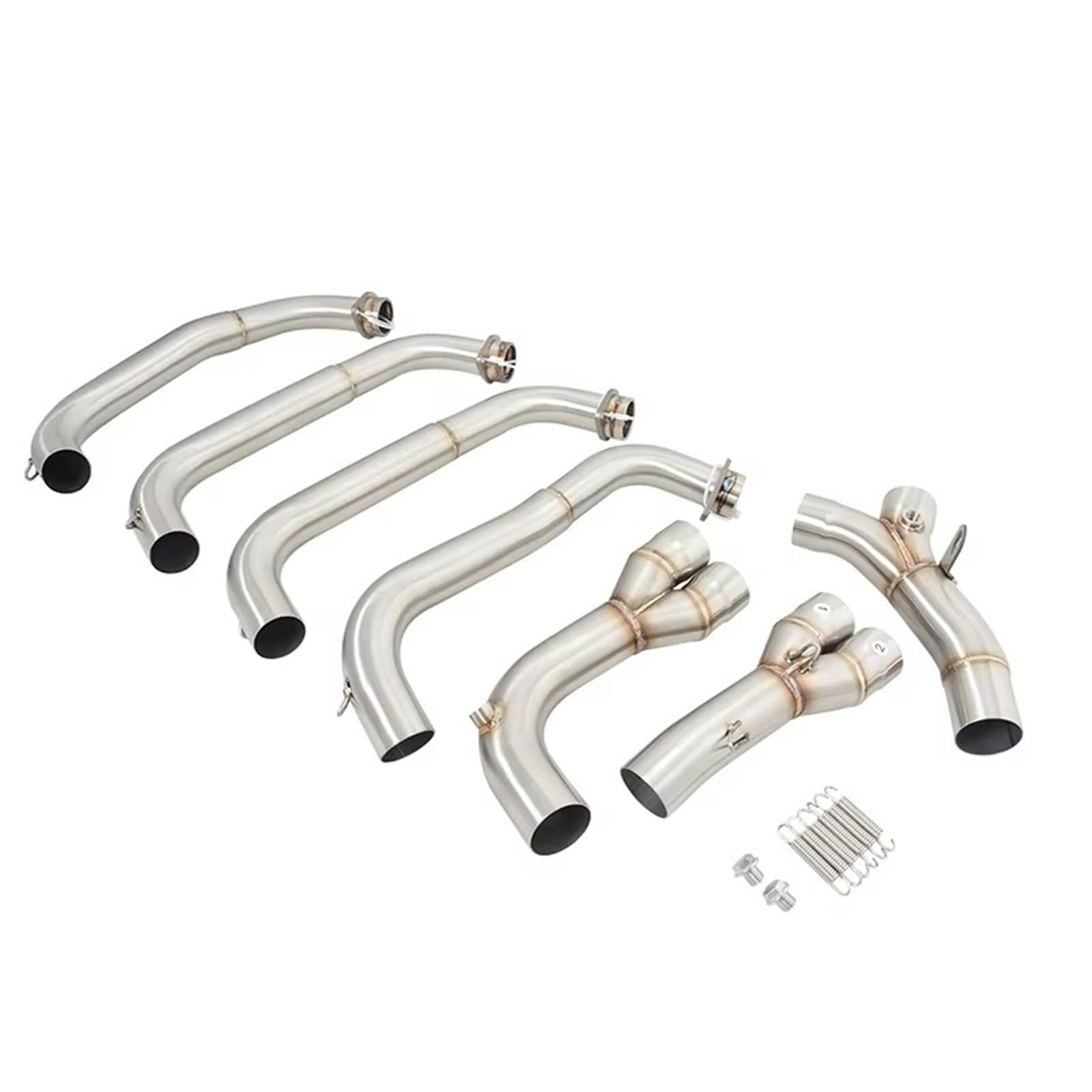 RDEQKIVZ Motorrad Auspuff Mit Für CB1000R 2019-2023 Motorrad Komplettauspuff Für Espace Front Link Pipe Für Connect Muffler Motorrad Auspuffrohr Endrohr(Front Link Pipe) von RDEQKIVZ