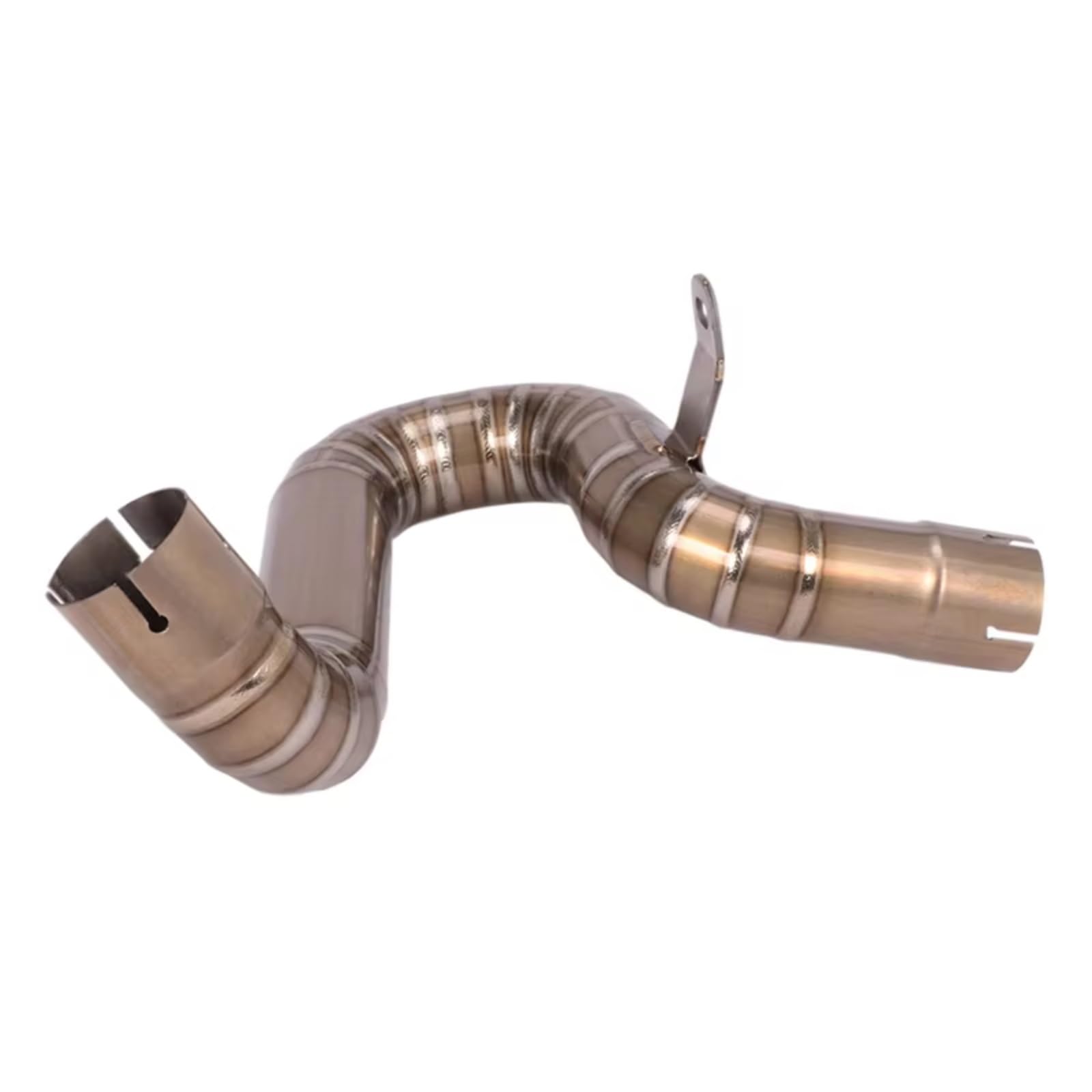 RDEQKIVZ Motorrad Auspuff Mit Für F750GS Für F850GS 2019 2020 Motorrad Für Fluchtauspuffanlage Mittelverbindungsrohr Schalldämpfer Motorradauspuffrohradapter(Silver) von RDEQKIVZ