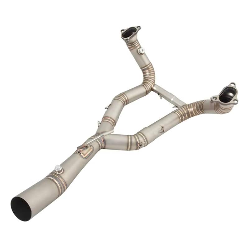 RDEQKIVZ Motorrad Auspuff Mit Für R1250R Für R1250RS Für R1250RT Für R1250GS Für ADV 2019-2023 Motorradauspuff Für Escape Front Link Pipe Für Connect Schalldämpfer von RDEQKIVZ