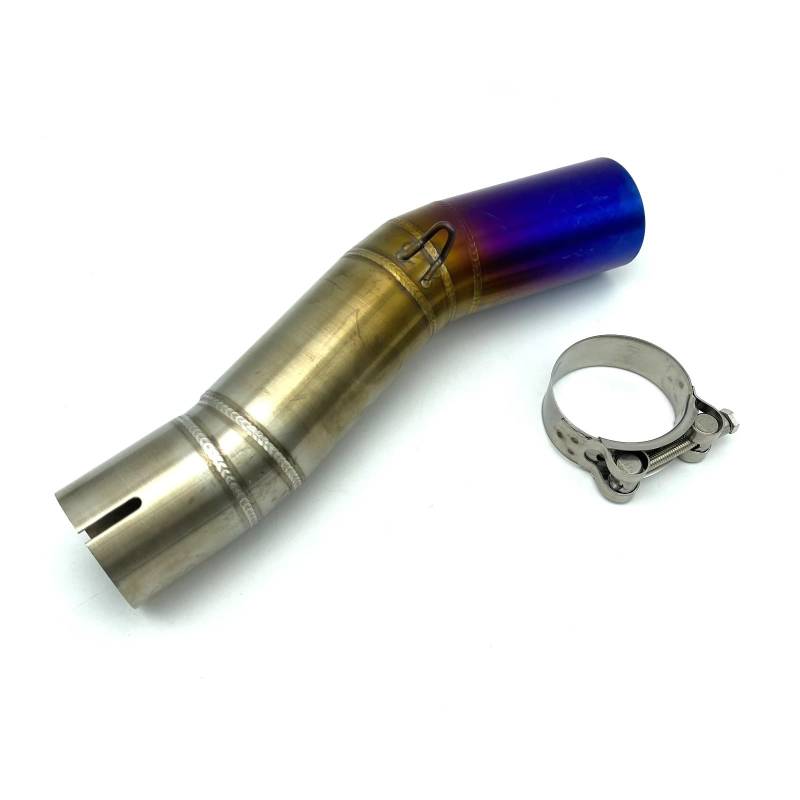 RDEQKIVZ Motorrad Auspuff Mit Kompatibel Mit Suzuki Für GSXR600 Für GSXR750 K7 K8 K9 K10 Motorrad Slip On Auspuffrohr Schalldämpfer Mittelglied Mittelrohr(Multi-Colored) von RDEQKIVZ