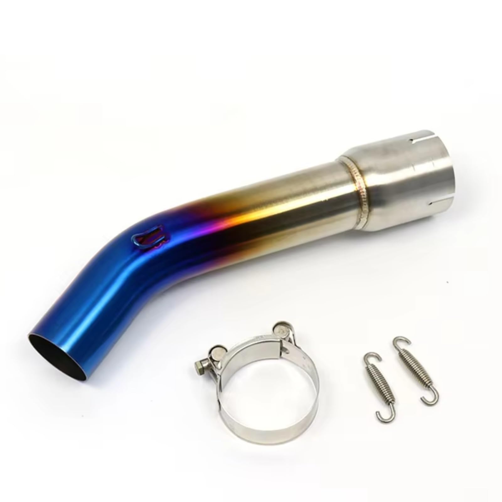 RDEQKIVZ Motorrad Auspuff Mit Kompatibel Mit Yamaha Für FZ1N FZ1 FZ8 FZ8N FZ8S FZ1000 2006–2015 Motorradauspuff Für Escape-Schalldämpfer In Der Mitte Für Connect Link Pipe(Multi-Colored) von RDEQKIVZ