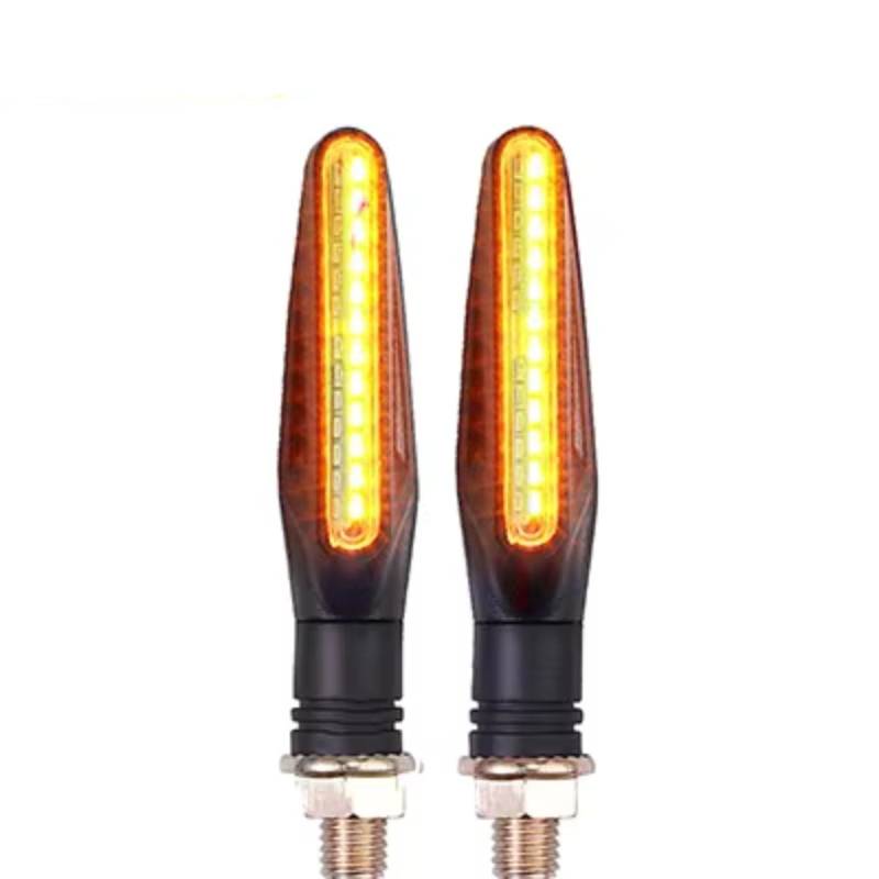 RDEQKIVZ Motorrad Blinker Motorrad-Blinkerlicht 12 * 335SMD Fließendes Wasserblinker IP67 Blinkanzeige Biegsam 12V Blinklichter Universal-Blinkerlicht(2pcs Turn Signal) von RDEQKIVZ