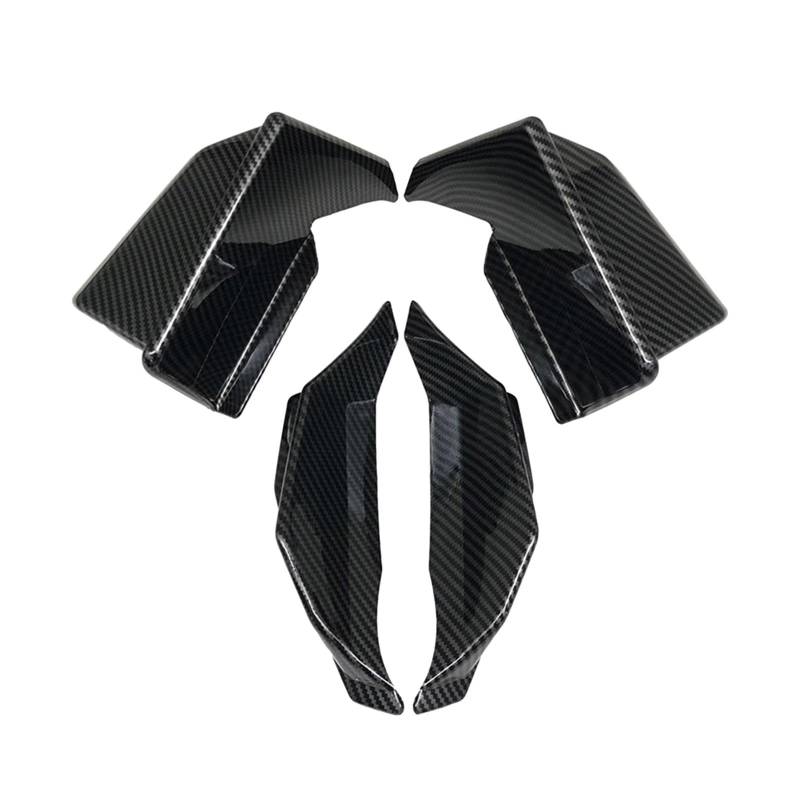 RDEQKIVZ Motorrad Winglets Für Adv160 2022 2023 2024 Vorderseite Winglet Wind Abdeckung Deflektor Spoiler Motorrad Aerodynamische Winglet Motorrad Zubehör(Black Strips) von RDEQKIVZ