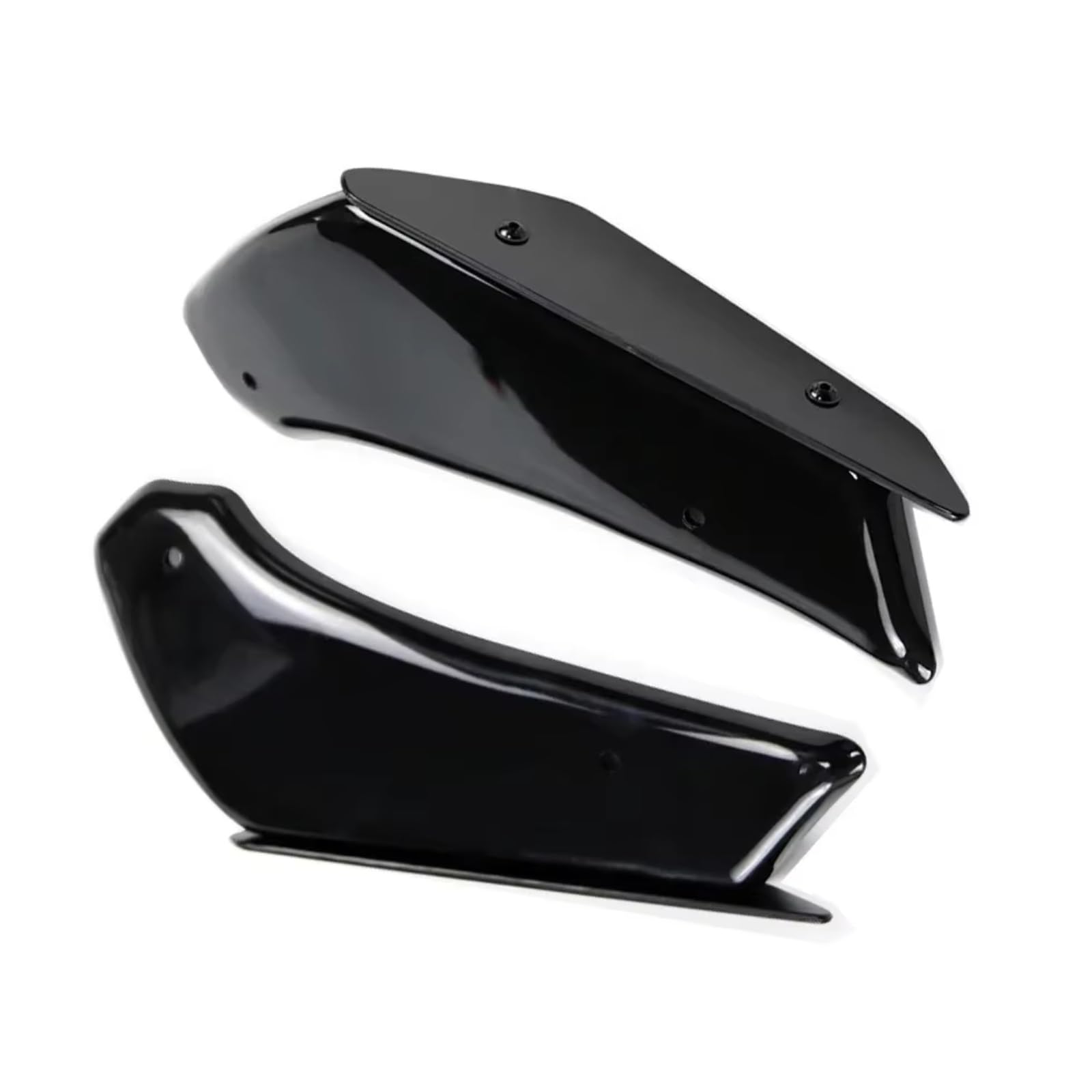 RDEQKIVZ Motorrad Winglets Für CBR1000RR 2017 2018 2019 2020 2021 2022 2023 Winglets Spoiler Verkleidung Aerodynamische Für Flügel Kit Feste Motorrad Zubehör(Black) von RDEQKIVZ
