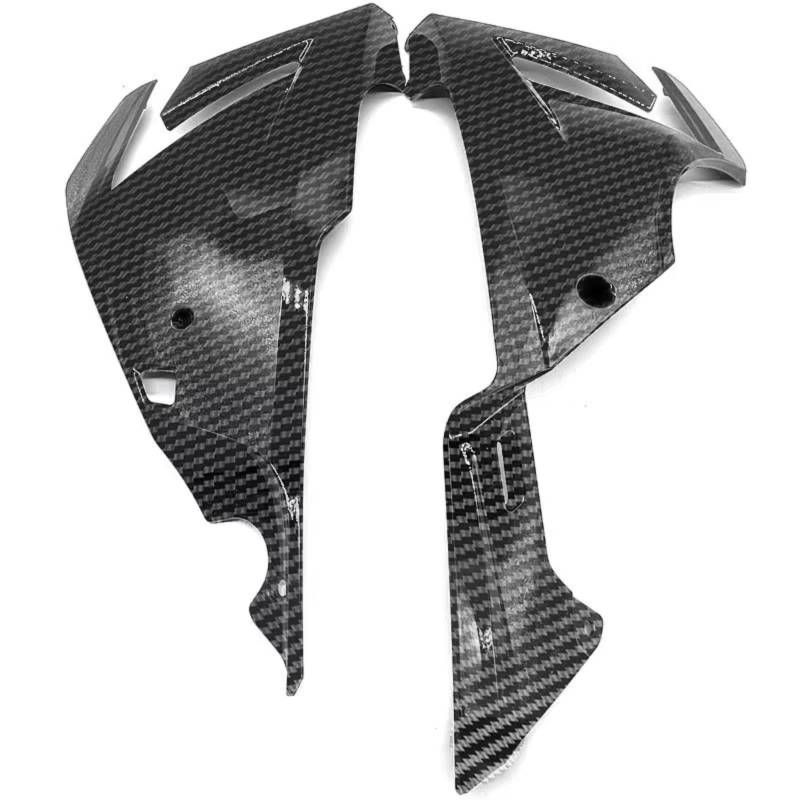 RDEQKIVZ Motorrad Winglets Für CBR500R 2019 2020 2021 2022 Motor Spoiler Bauch Für Pan Untere Seite Panel Verkleidung Motorrad Schutz Schutz Abdeckung(Carbon Fiber Look) von RDEQKIVZ