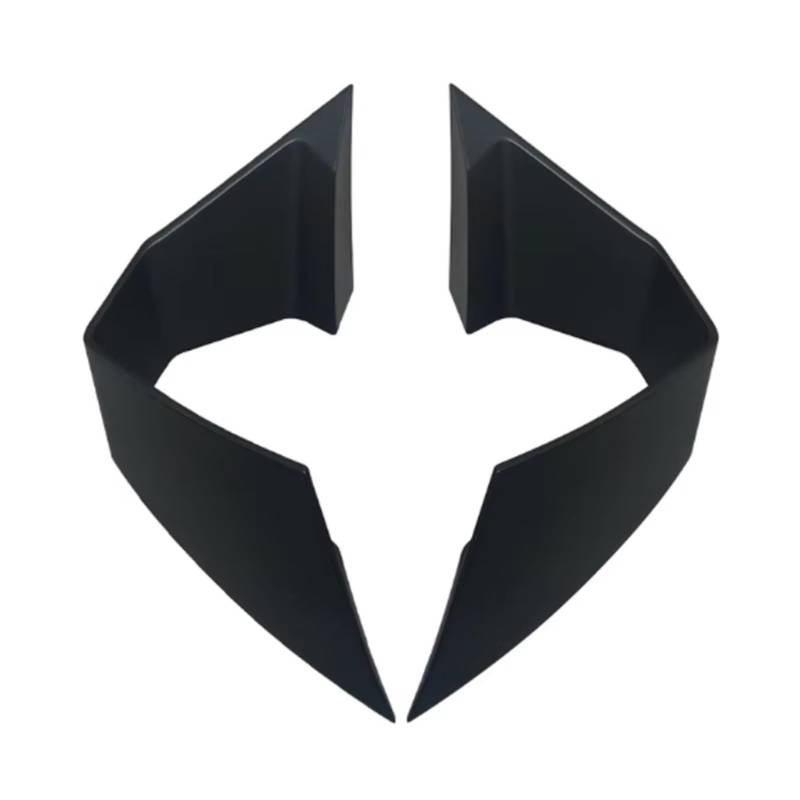 RDEQKIVZ Motorrad Winglets Für CBR650R 2018 2019 2020 2021 2022 Motorrad Aerodynamische Feste Wind Für Flügel Kit Spoiler Windschutzscheibe Motorrad Zubehör(Matte Black) von RDEQKIVZ