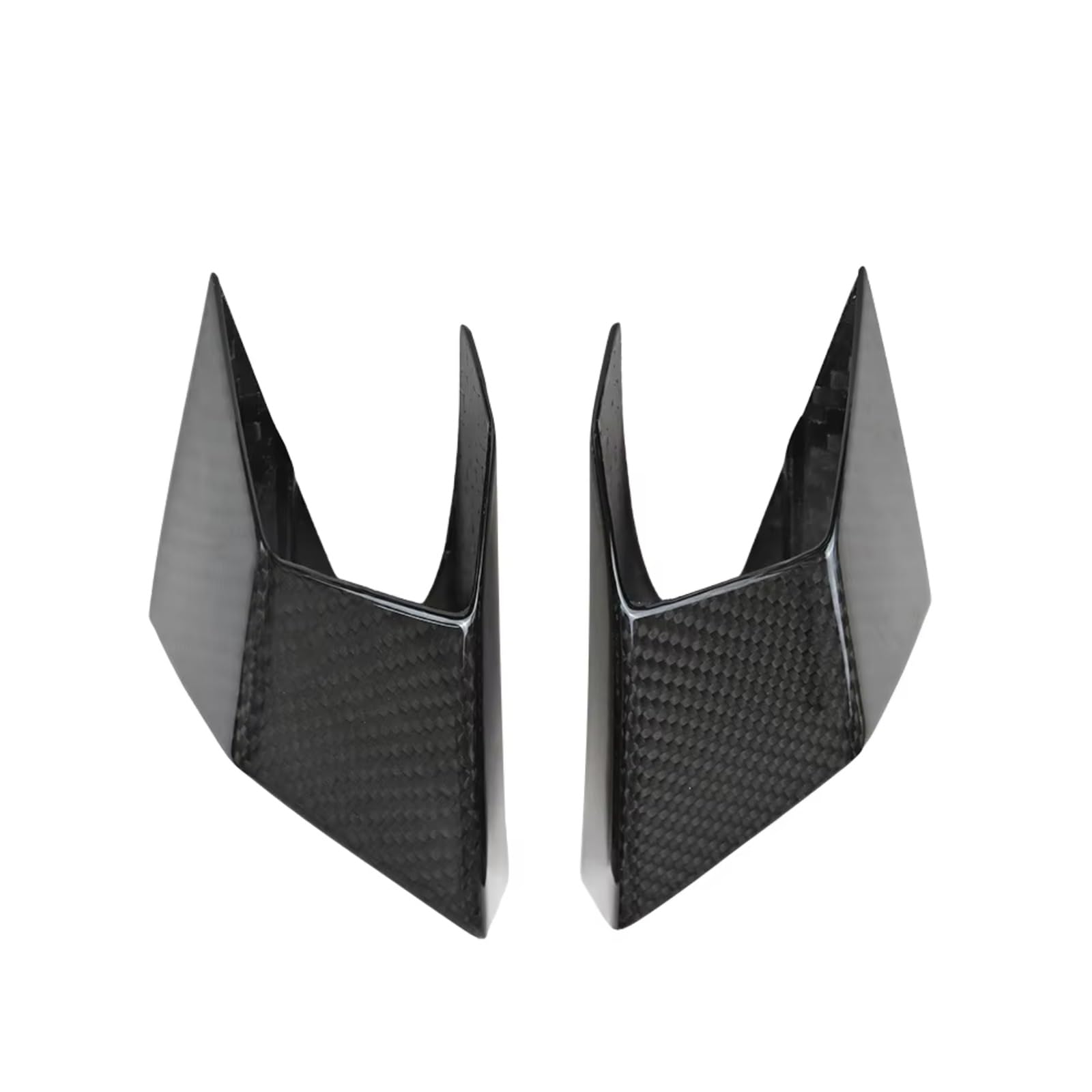 RDEQKIVZ Motorrad Winglets Für CBR650R Für CBR500R 2019 2020 2021 2022 2023 2024 Motorrad Front Verkleidung Winglets Seite Für Flügel Shell Seite Spoiler Abdeckung Schutz(Carbon Fiber Look) von RDEQKIVZ
