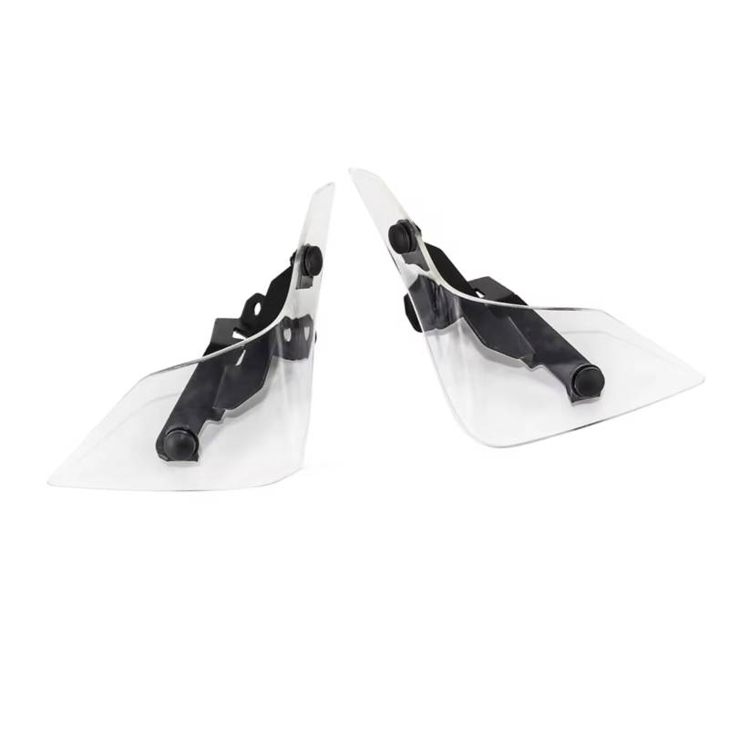 RDEQKIVZ Motorrad Winglets Für CRF1100L Für Afrika Für Twin Motorrad Vorderseite Windschutzscheibe Windschutz Seite Spoiler Defelctor Motorrad Zubehör(Transparent) von RDEQKIVZ