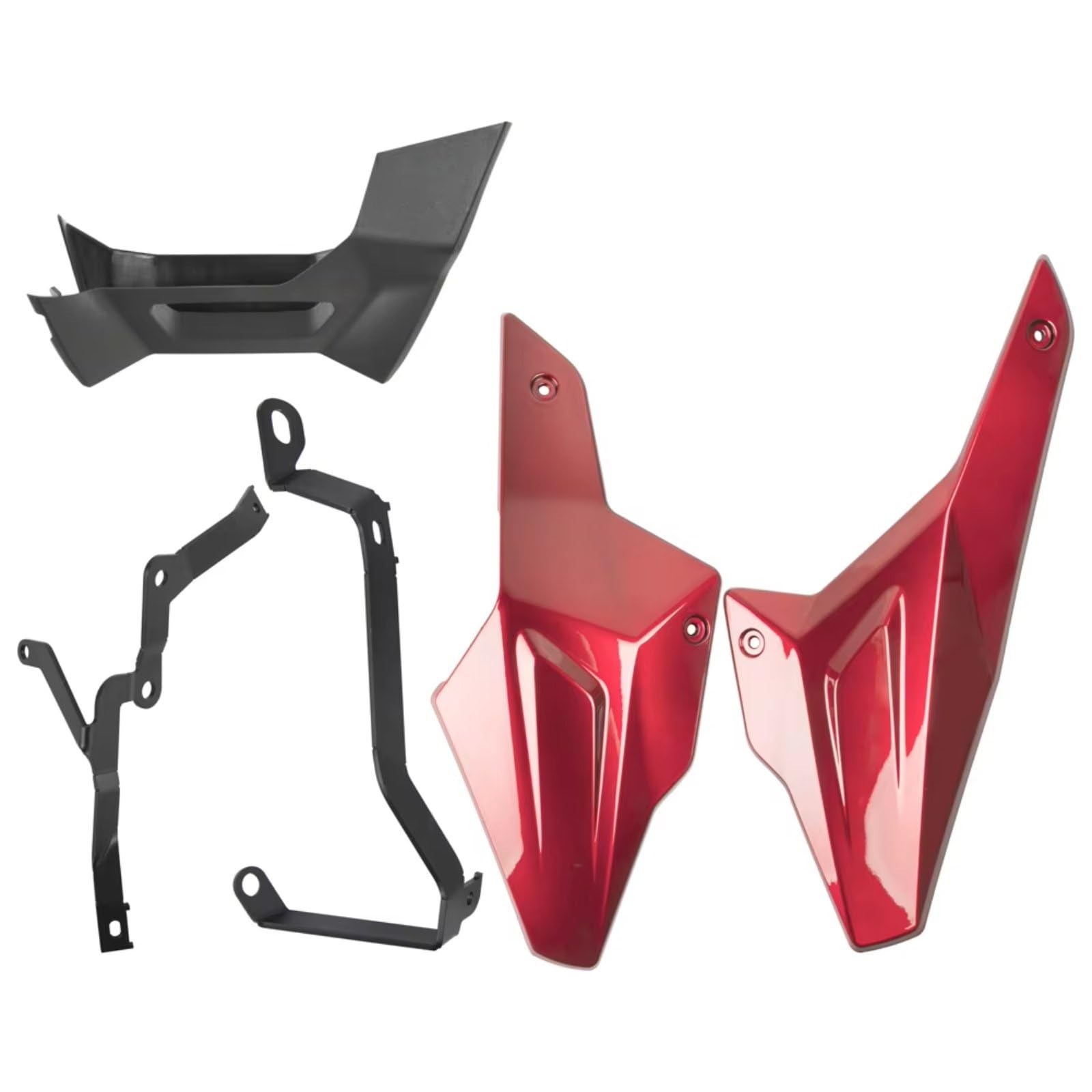 RDEQKIVZ Motorrad Winglets Für F900R Für 900XR 2020 2021 2022 2023 2024 Niedriger Motor Chassis Schutz Skid Platte Spoiler Abdeckung Bauch Für Pan Schutz Motorrad Zubehör(Red) von RDEQKIVZ