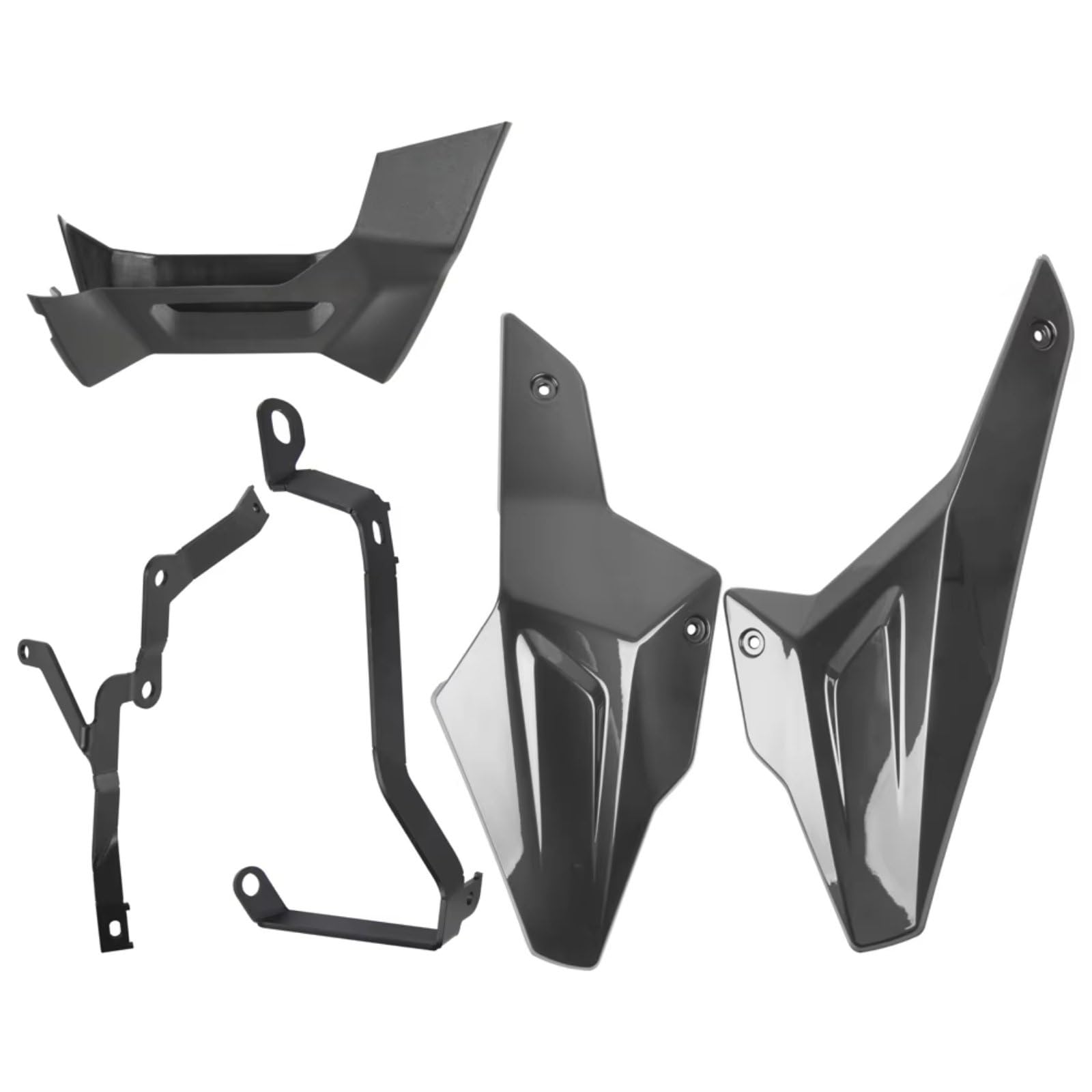 RDEQKIVZ Motorrad Winglets Für F900R Für 900XR 2020 2021 2022 2023 2024 Niedriger Motor Chassis Schutz Skid Platte Spoiler Abdeckung Bauch Für Pan Schutz Motorrad Zubehör(Titanium) von RDEQKIVZ