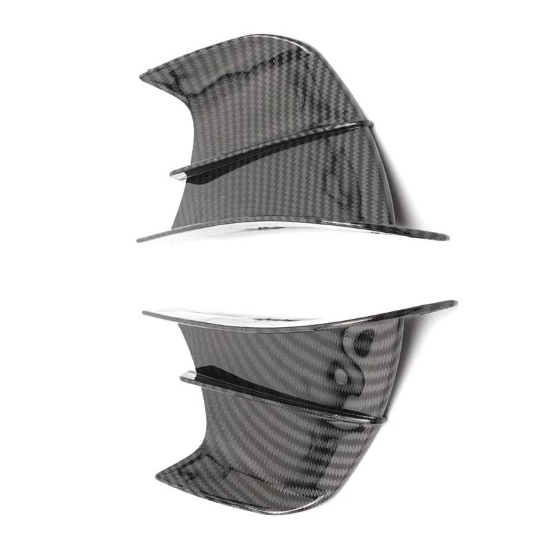 RDEQKIVZ Motorrad Winglets Für Ninja300 Für Ninja400 Für Ninja650 1 Paar Motorrad Verkleidung Winglet Aerodynamische Für Flügel Kit Spoiler Motorrad Zubehör(Carbon Fibre) von RDEQKIVZ
