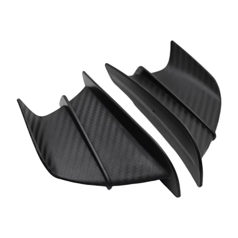 RDEQKIVZ Motorrad Winglets Für R1200GS Für R1250GS Für S1000RR Motorrad Winglet Verkleidung Racing Flügel Kit Spoiler Motorrad Zubehör Ersatzteile(Matte Carbon Look) von RDEQKIVZ