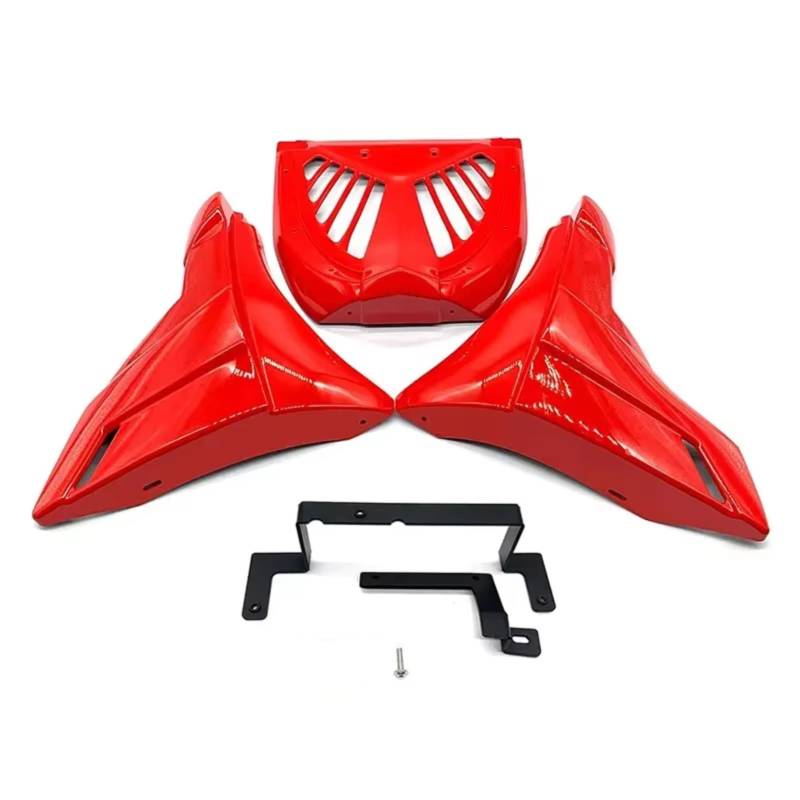 RDEQKIVZ Motorrad Winglets Für Rebel Für CMX-500 2017 2018 2019 2020 2021 2022 2023 2024 Bauch Für Pfanne Niedriger Motorspoiler-Spoiler-Guards Deckmotoren Bauchpan(Red) von RDEQKIVZ
