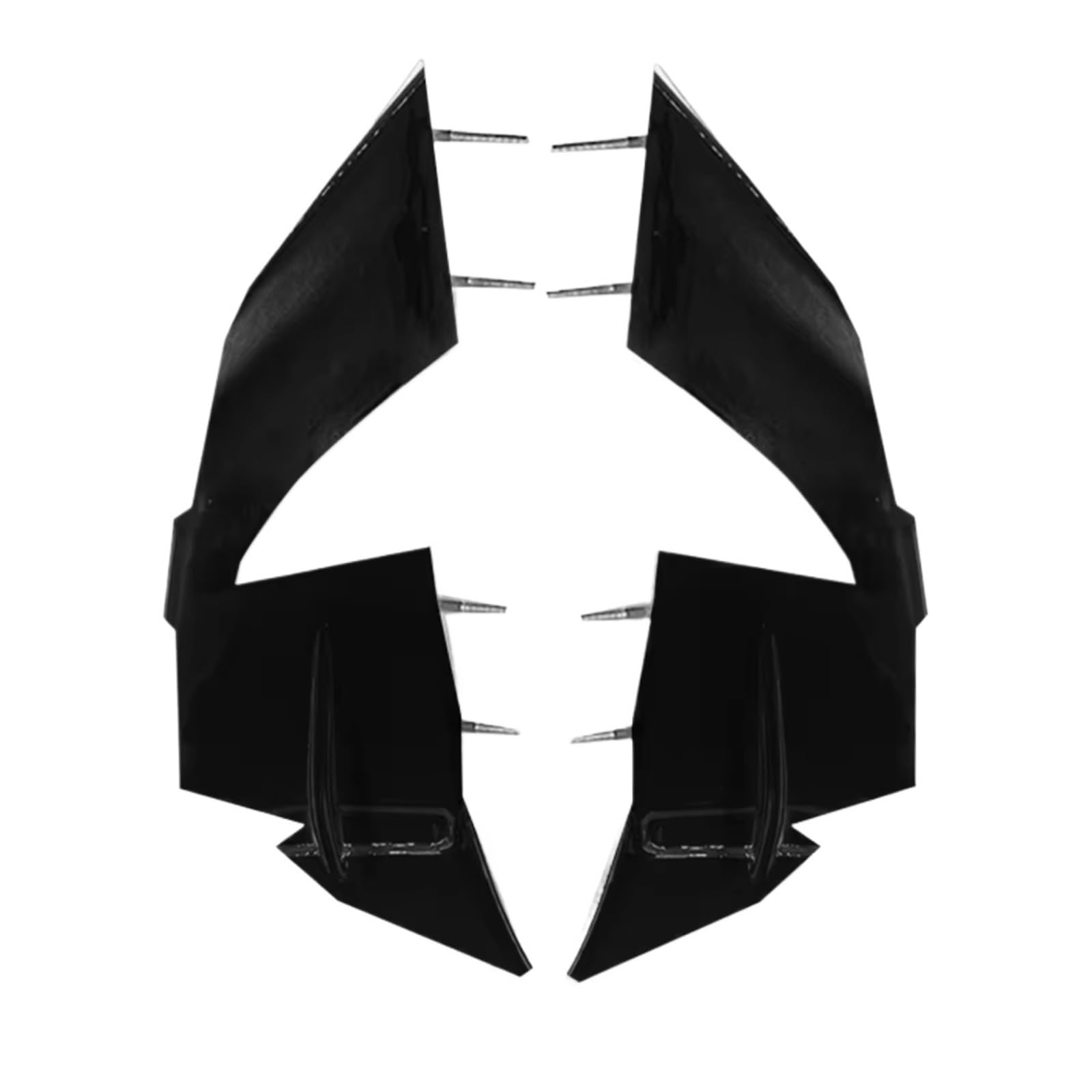 RDEQKIVZ Motorrad Winglets Für S1000RR 2023 2024 Motorrad Verkleidung Seite Winglet Aerodynamische Für Flügel Deflektor Spoiler Motorrad Zubehör(Bright Black) von RDEQKIVZ