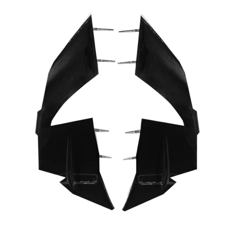 RDEQKIVZ Motorrad Winglets Für S1000RR 2023 2024 Motorrad Verkleidung Seite Winglet Aerodynamische Für Flügel Deflektor Spoiler Motorrad Zubehör(Bright Black) von RDEQKIVZ